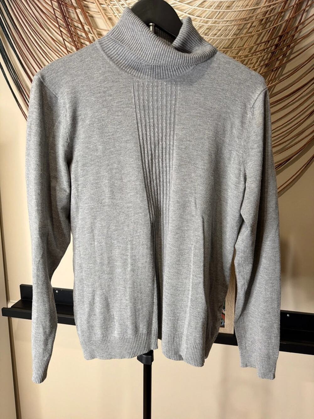 Calvin Klein gray turtleneck sweater M 3344